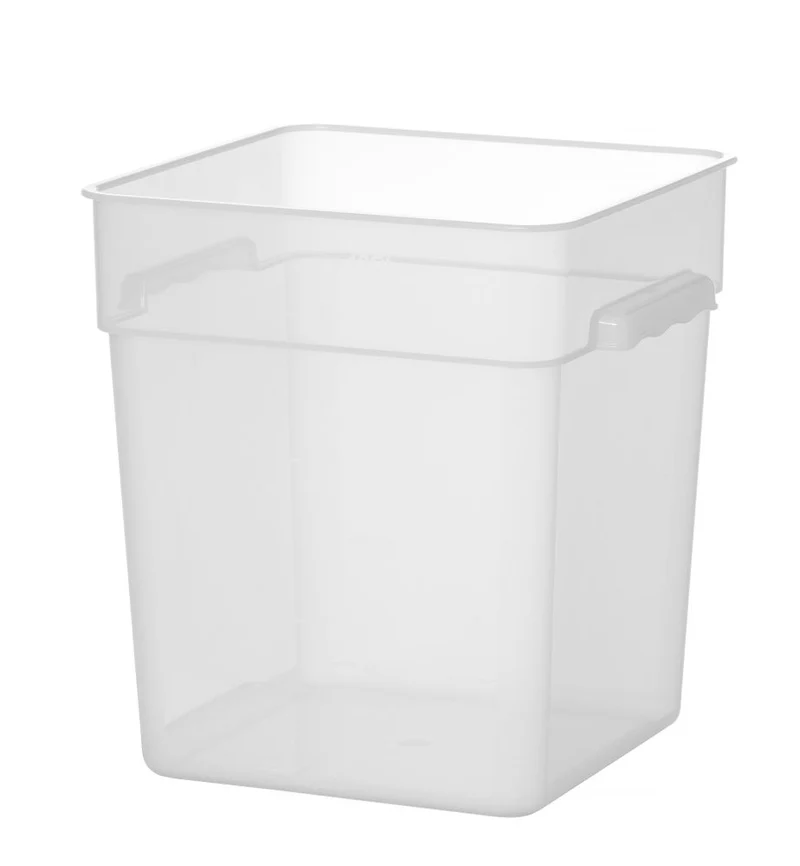 HENDI Lebensmittelbehälter mit Skala – 17,2 l – 290 × 290 × H 320 mm