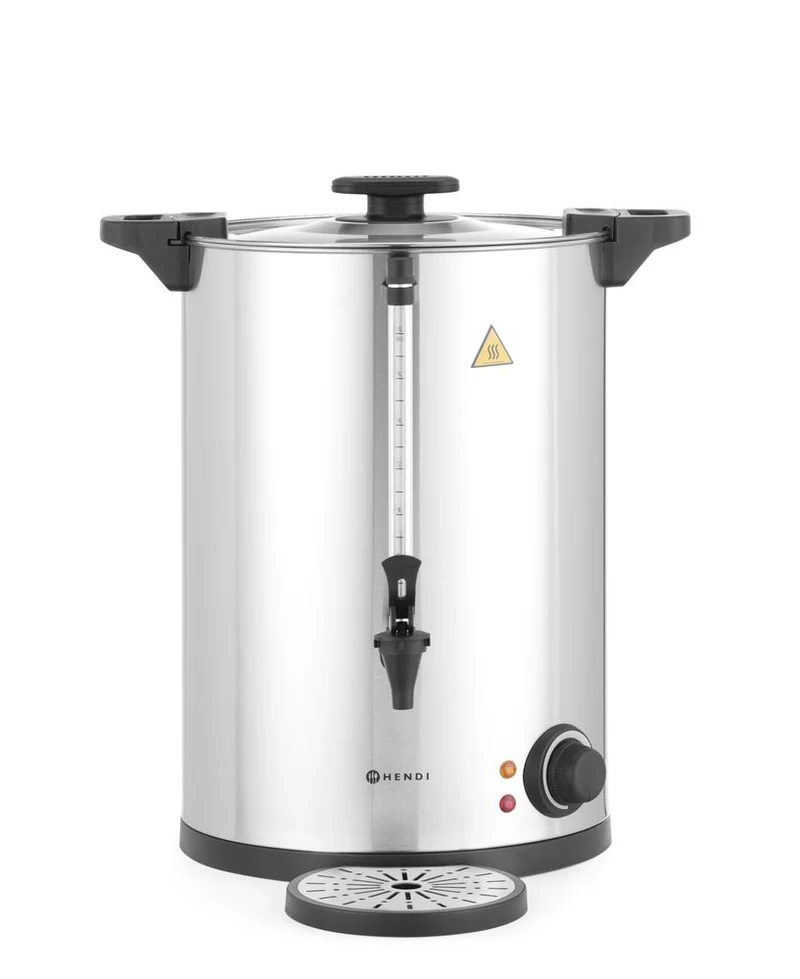 HENDI Heißgetränkespender doppelwandig – 18 l – 230 V / 2500 W – ≈ 120 Tassen in 37 Min – 415 × 382 × H 480 mm