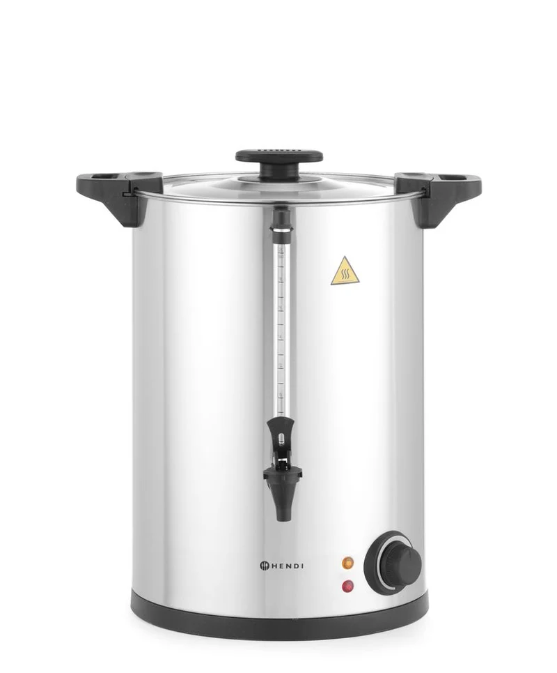 HENDI Heißgetränkespender einwandig – 20 l – 230 V / 2500 W – ≈ 130 Tassen in 42 Min – 415 × 382 × H 480 mm