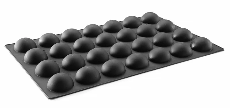 HENDI Silikonform HALBKUGEL – 600 × 395 × H 35 mm
