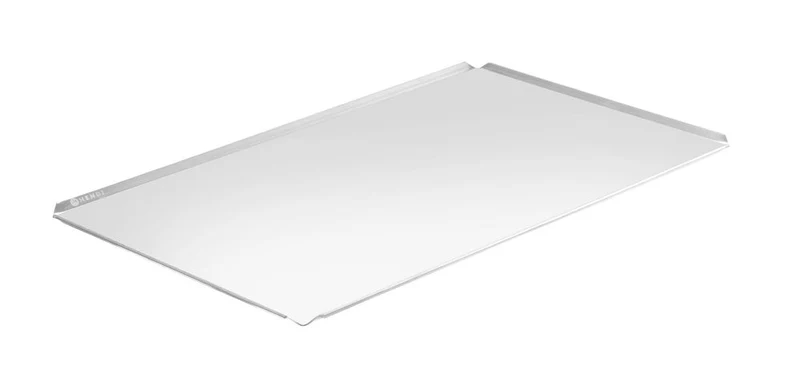 HENDI Blech, 4 Ränder – Rechteckig – Silber – 600 × 400 × H 10 mm