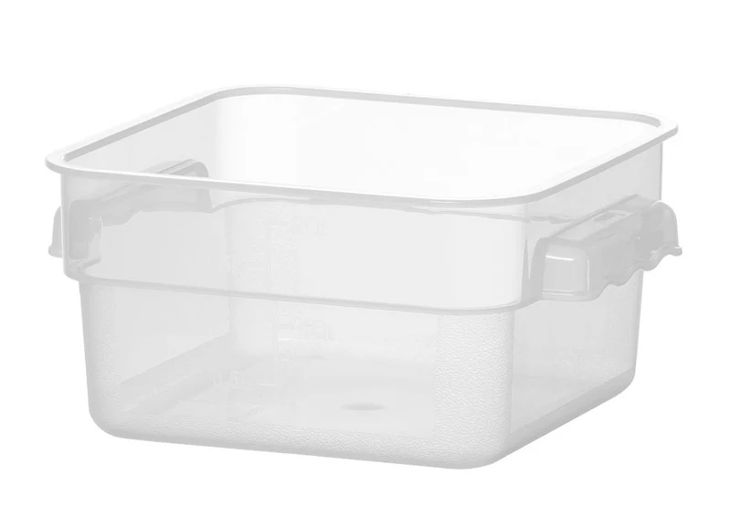 HENDI Lebensmittelbehälter mit Skala – 1,9 l – 190 × 190 × H 95 mm
