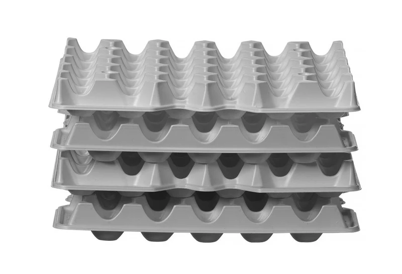 HENDI Set aus 4 Eierbehältereinsätzen für OVOBOX 120 – Rechteckig – 291 × 288 × H 41 mm