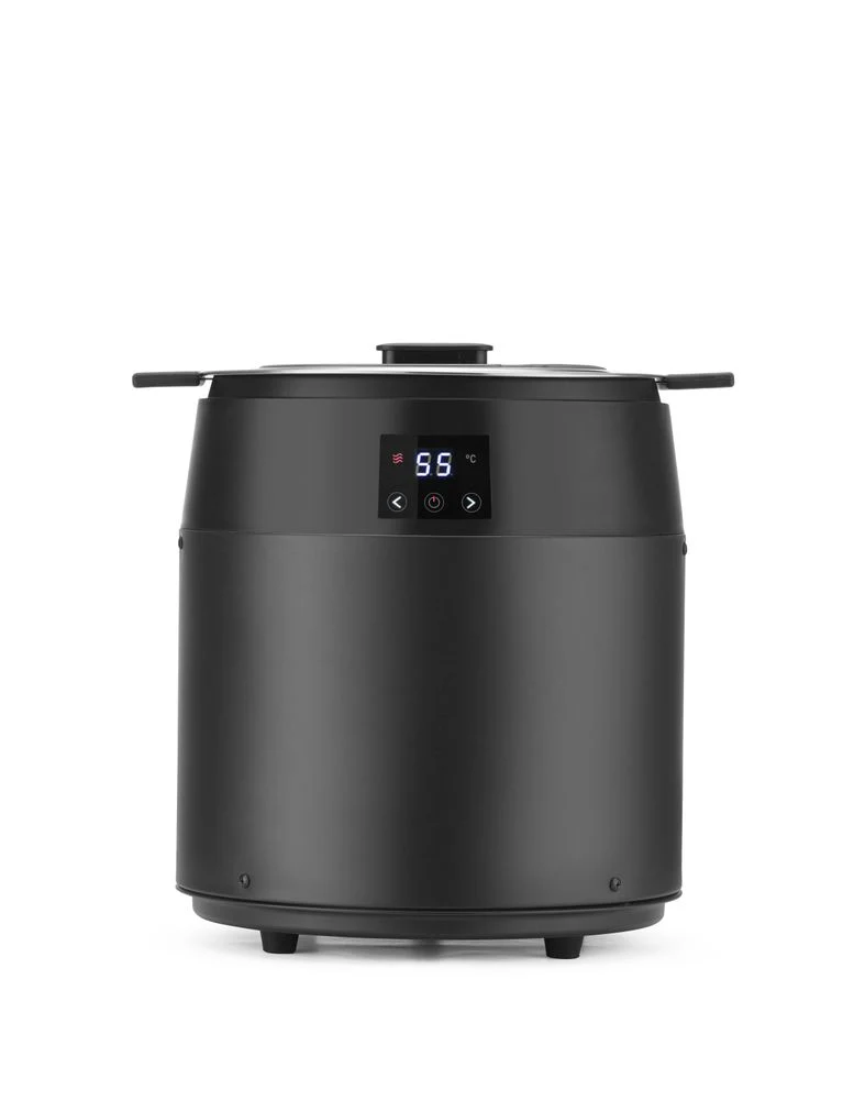 HENDI Suppenkessel ohne Wasser, 10 l – 230 V / 450 W – Schwarz – Ø 330 × H 398 mm