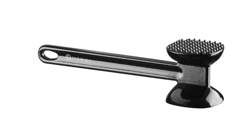 HENDI Fleischklopfer – Schwarz – 255 × 65 × H 70 mm