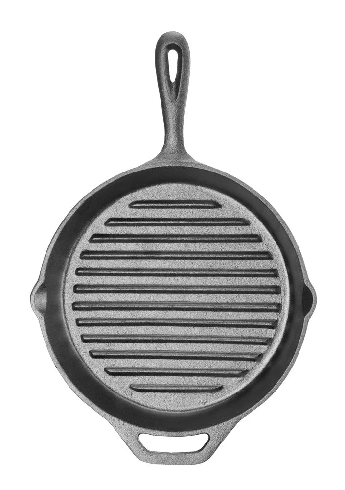 HENDI Gusseisen-Grillpfanne – 398 × 265 × H 48 mm