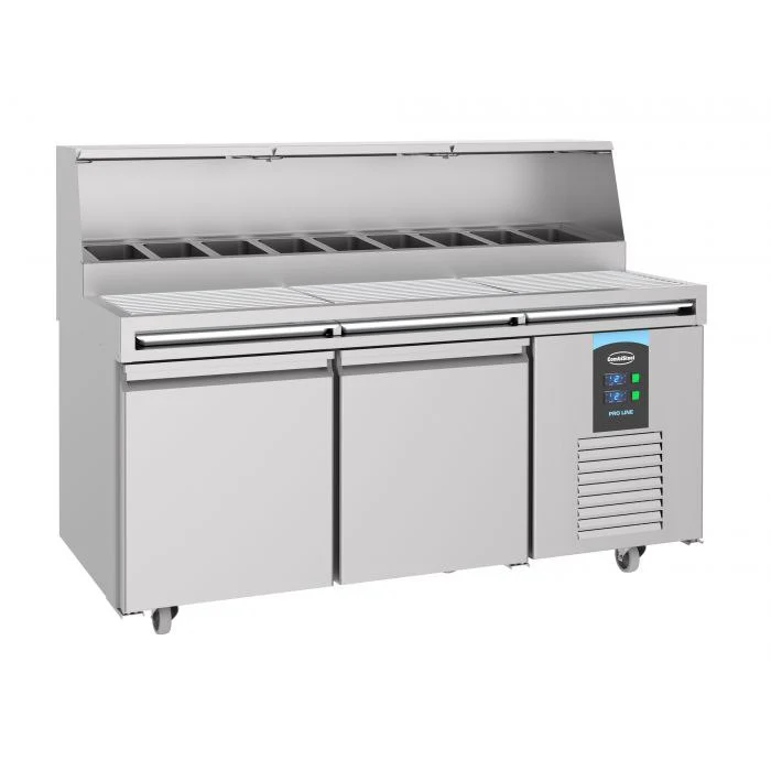 Pizzatisch 2 Türen 9x 1/3GN Behälter