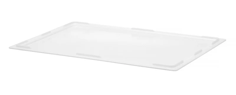 HENDI Deckel für Pizzateigbox GN 1 / 1 – Weiß – 530 × 325 × H 20 mm