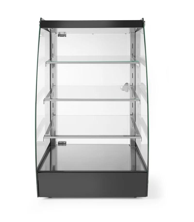 HENDI Offene Vitrine mit Regalablagen 75 L – 230 V / 2 W – 415 × 390 × H 716 mm