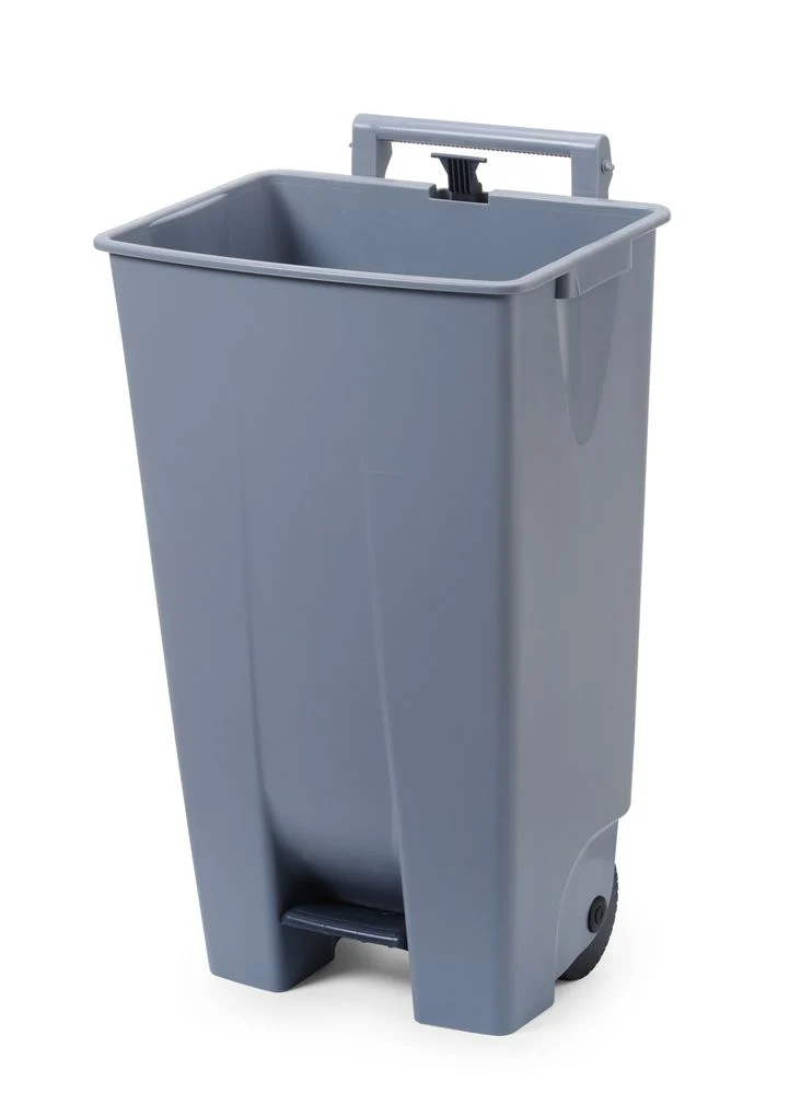 HENDI Abfallbehälter – 120 l – Hellgrau – 510 × 425 × H 875 mm