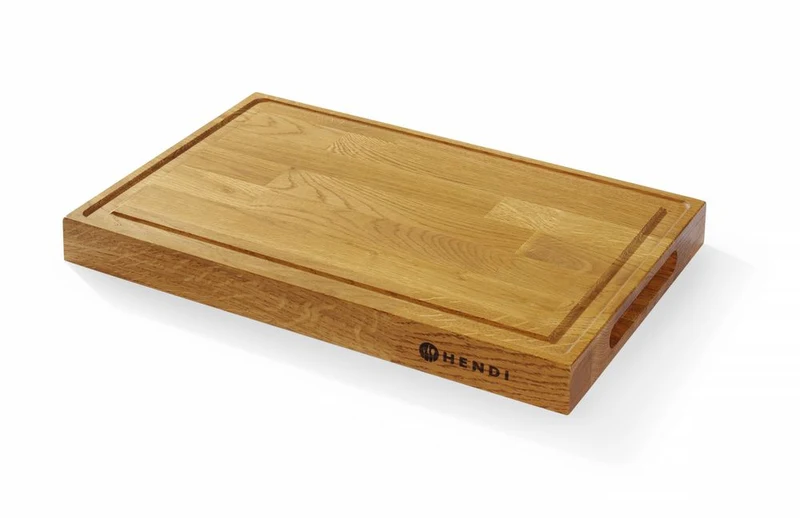 HENDI Servierbrett aus Eichenholz – 420 × 280 × H 40 mm