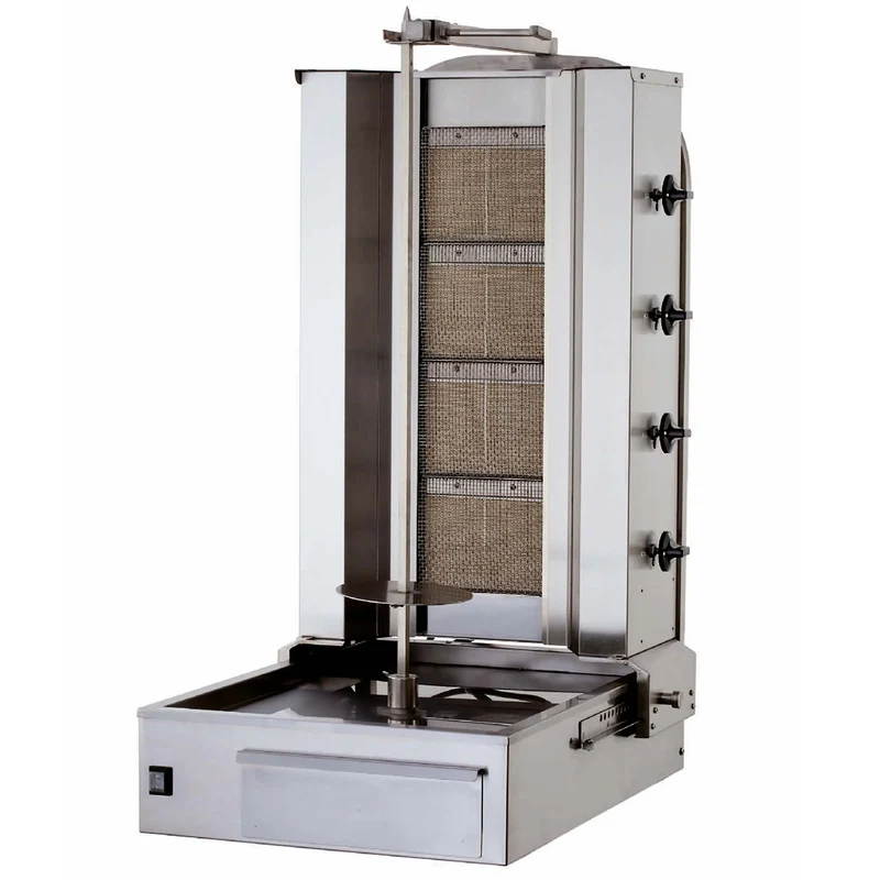Gastronics Dönergrill / Gyrosgrill 4 Brenner unten Motor
