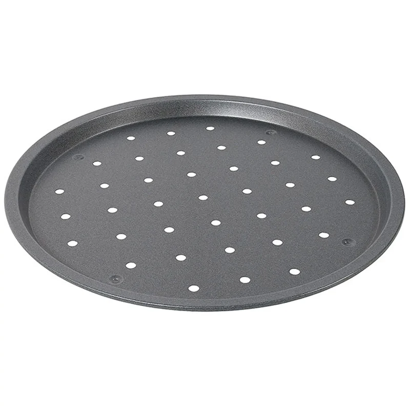 31,5cm Pizzablech gelocht Stahl PTFE beschichtet