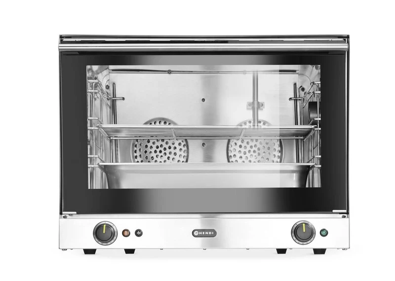 HENDI Konvektionsofen mit Luftbefeuchtung H100S – GN 1 / 1 – 230 V / 3500 W – 699 × 608 × H 550 mm