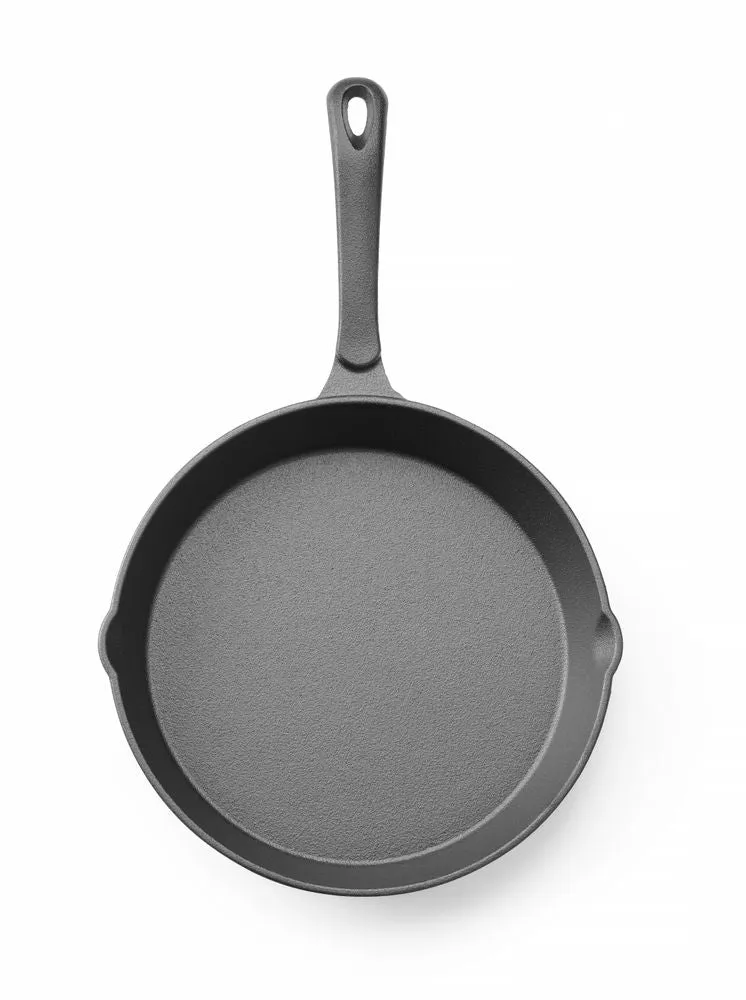 HENDI Gusseisenpfanne – Schwarz – Ø 250 × H 40 mm