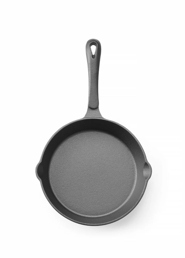 HENDI Gusseisenpfanne – Schwarz – Ø 200 × H 40 mm