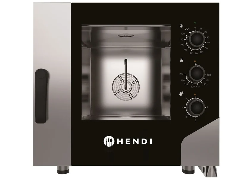 HENDI Konvektionsdampfgarer CONTROL 5x GN 1 / 1 – 400 V / 7800 W – 730 × 855 × H 700 mm