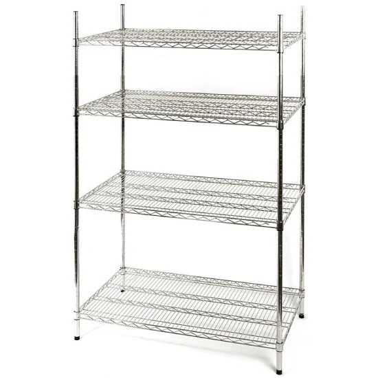 Lagerregal aus Chromstahl 1220x455x1800 mm