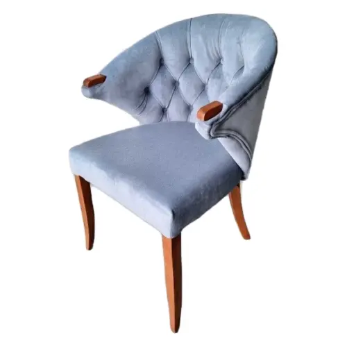 Stuhl Polo Hellblau Polsterstuhl Sessel