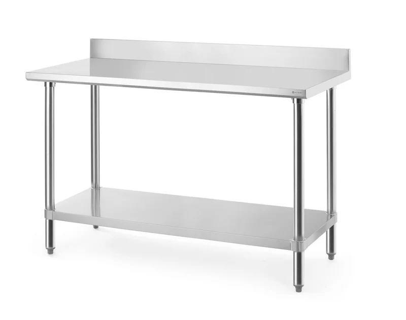 HENDI Arbeitstisch mit Aufsatz – Budget Line – 1400 × 600 × H 950 mm
