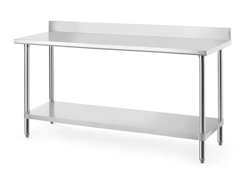 HENDI Arbeitstisch mit Aufsatz – Budget Line – 1800 × 600 × H 950 mm