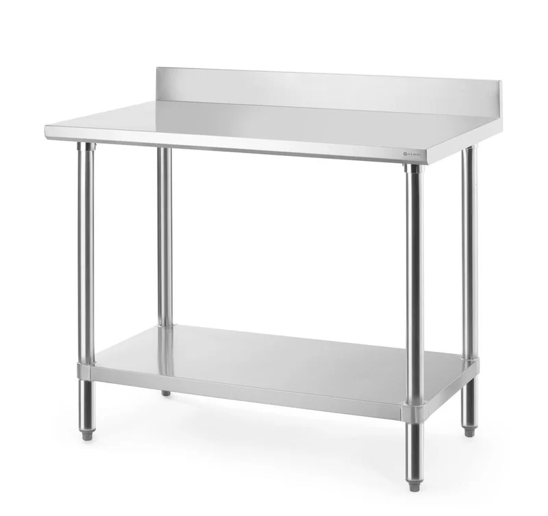 HENDI Arbeitstisch mit Aufsatz – Budget Line – 1000 × 600 × H 950 mm
