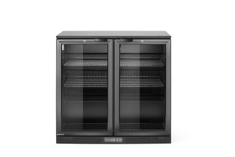 Arktic Bar-Kühlschrank mit doppelter Tür – 158 l – 230 V / 160 W – Schwarz – 530 × 900 × H 870 mm