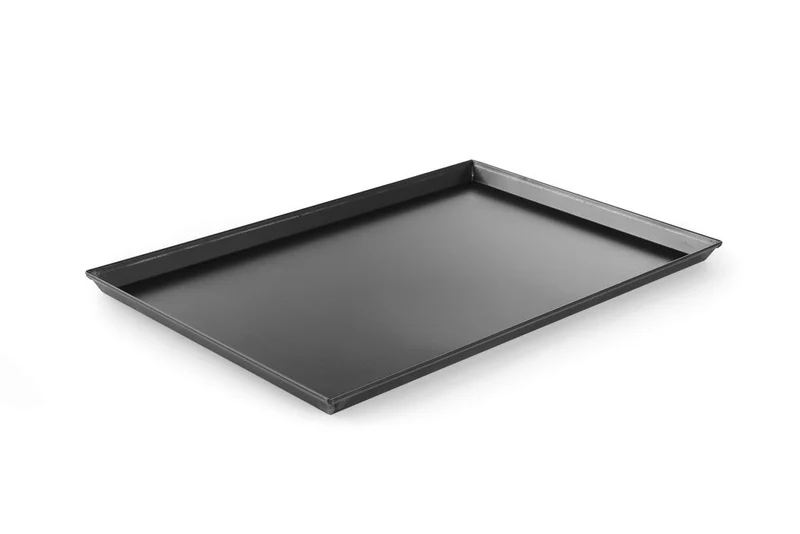 HENDI Pizzablech rechteckig – 600 × 400 × H 25 mm
