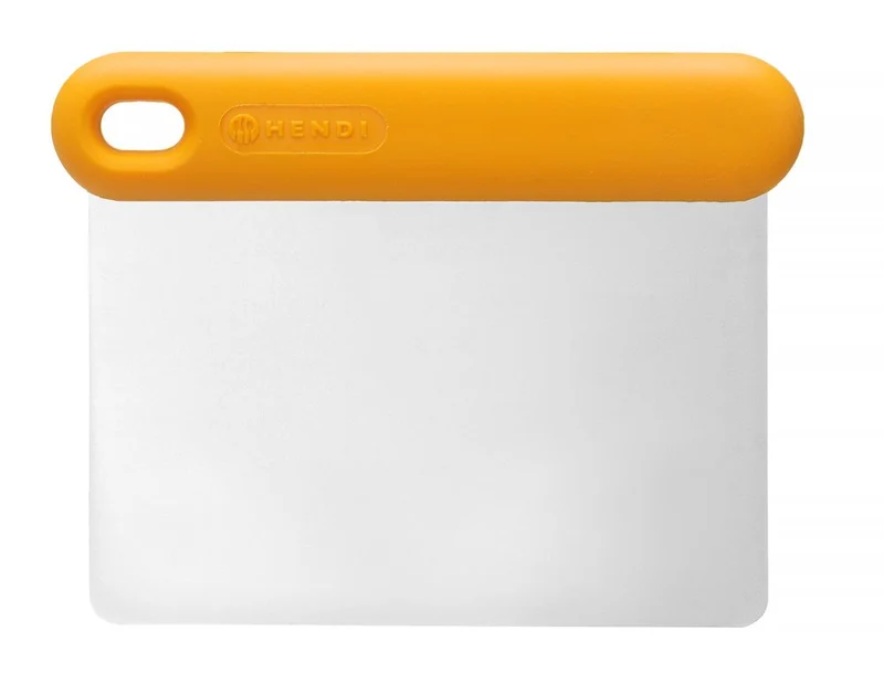 HENDI Pizzaschaber heavy-duty – designed by Robert Bronwasser – Orange – 130 × 95 × H 13 mm