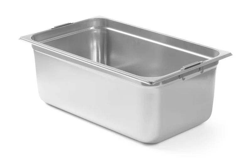 HENDI GN-Behälter mit einklappbaren Griffen – GN 1 / 1 – 28 l