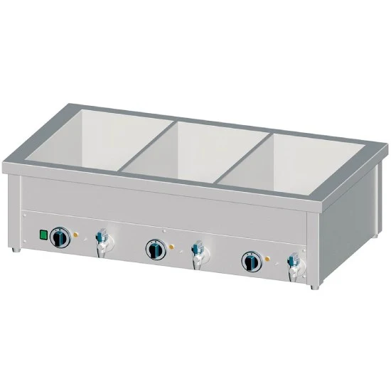 Bain-Marie Tischgerät mit separaten Becken, für 3x GN1/1085x600x310 mm