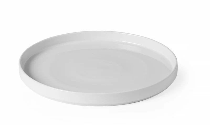 HENDI Teller Oslo, mit hohem Rand – Weiß – Ø 280 × H 28 mm – 6 Stück