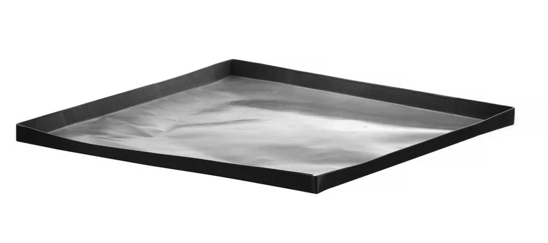 HENDI Hochgeschwindigkeits-Backblech, Antihaftbeschichtet – Quadratisch – Schwarz – 280 × 280 × H 15 mm