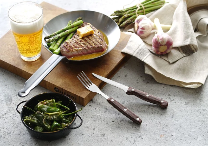 HENDI Steakgabel – Profi Line – Braun – 6 Stück