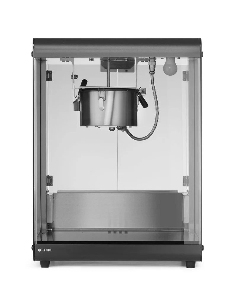 HENDI Popcorn-Maschine – 80 l – 230 V / 1155 W – Schwarz – 560 × 445 × H 775 mm