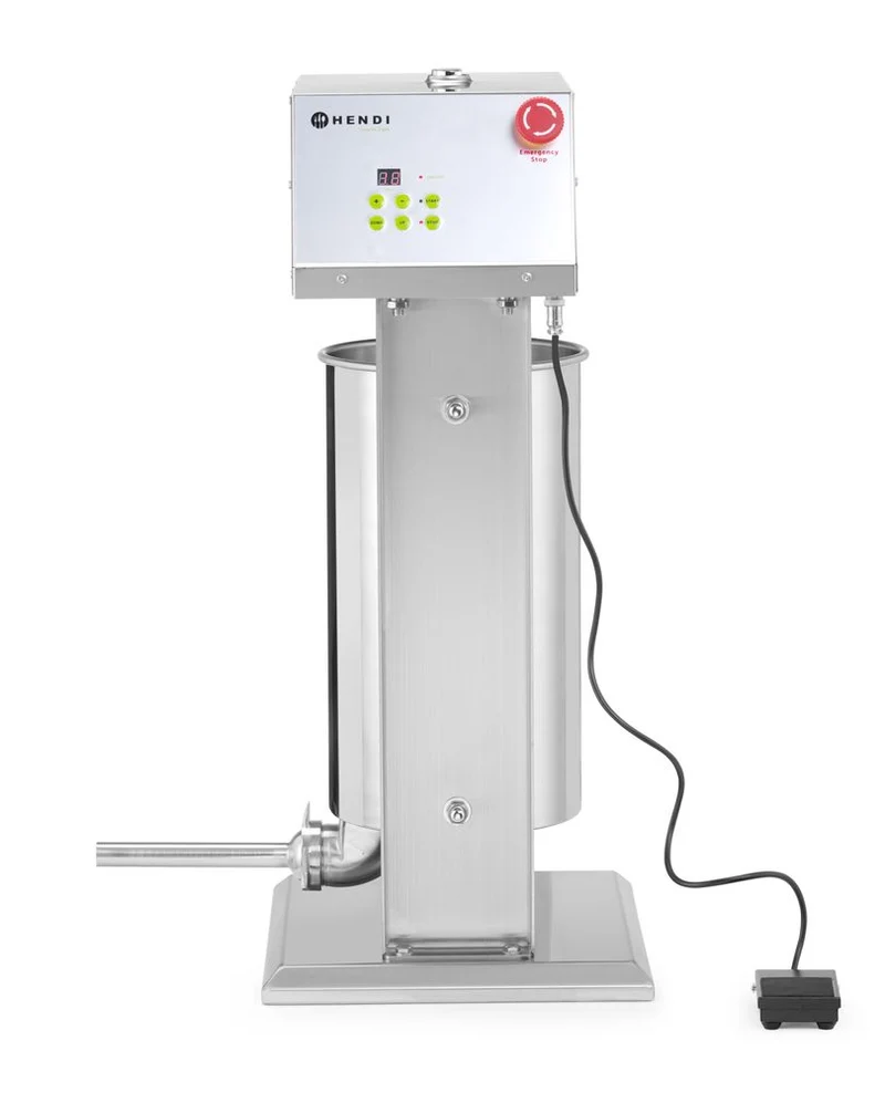 HENDI Wurstfüllmaschine, elektrisch – 15 l – 230 V / 60 W – 450 × 350 × H 750 mm