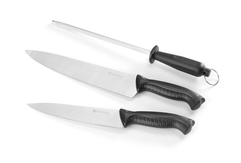 HENDI Messerset, 3-teilig – Schwarz