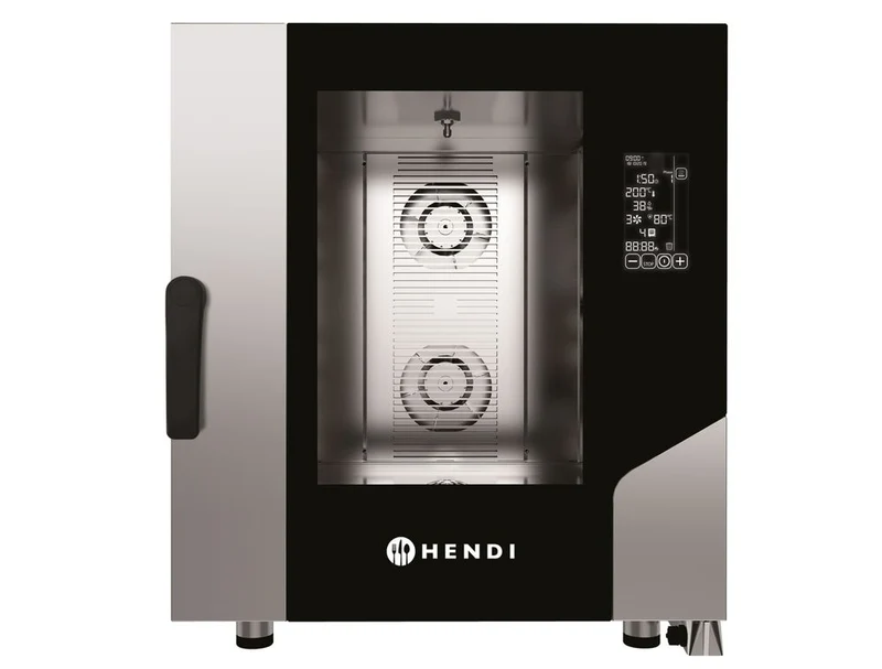 HENDI Konvektions-Dampfgarer Contact 7x GN 1 / 1 – 400 V / 10400 W – 730 × 849 × H 850 mm