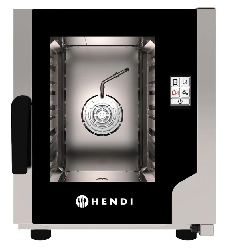 HENDI Konvektionsdampfgarer Snack 5 x GN 2 / 3 – 230 V / 3200 W – 550 × 754 × H 662 mm