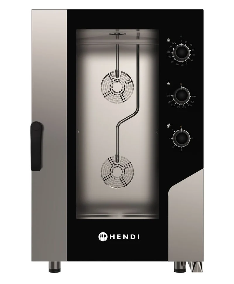 HENDI Konvektionsdampfgarer CONTROL 11x GN1 / 1 – 400 V / 15400 W – 730 × 855 × H 1130 mm