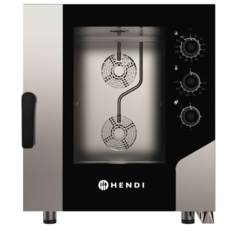 HENDI Konvektionsdampfgarer CONTROL 7x GN1 / 1 – 400 V / 10400 W – 730 × 855 × H 850 mm