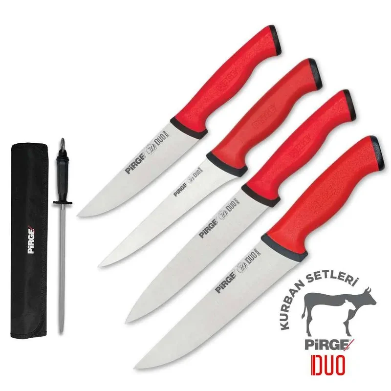 Gastronics Qualitäts-Küchenmesser – Scharf, Ergonomisch und Perfekt für die Gastronomie Metzger Set 5-teilig