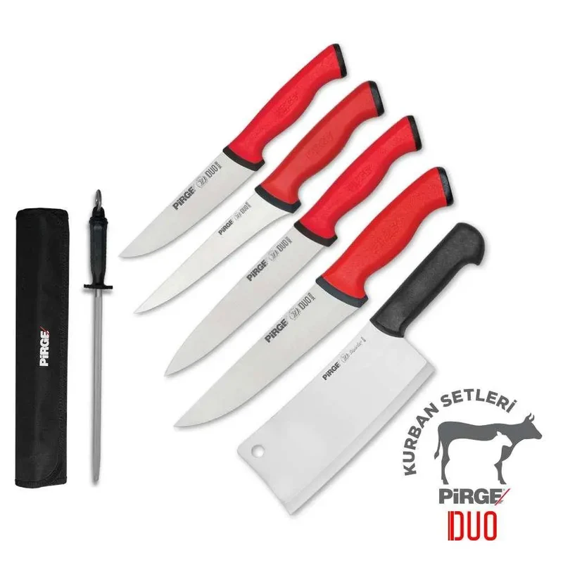 Gastronics Qualitäts-Küchenmesser – Scharf, Ergonomisch und Perfekt für die Gastronomie Metzger Set 6-teilig