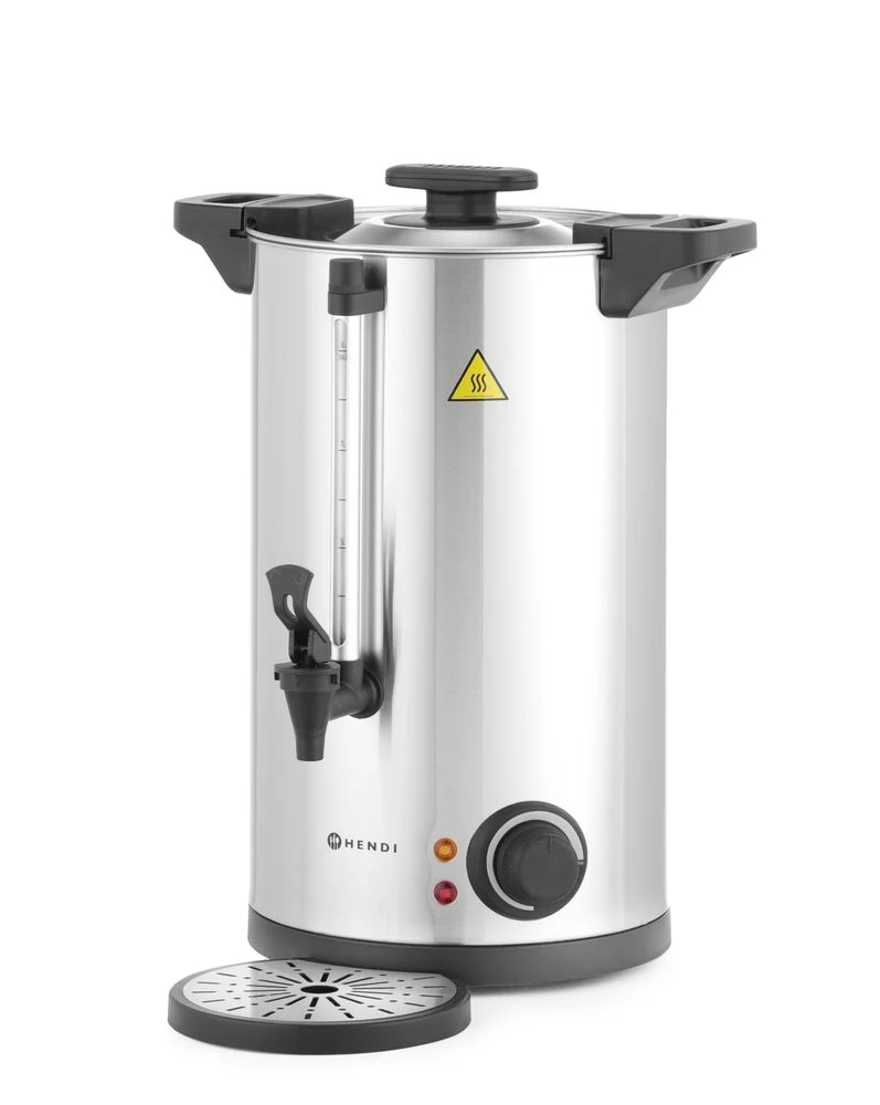 HENDI Heißgetränkespender doppelwandig – 9 l – 230 V / 1500 W – ≈ 60 Tassen in 40 Min – 340 × 315 × H 430 mm