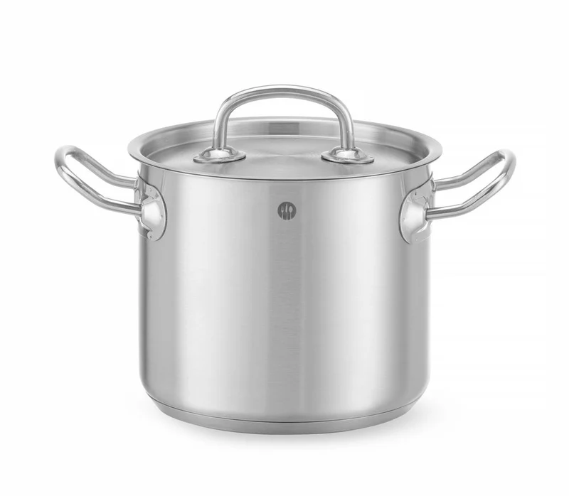 HENDI Kochtopf, hoch - mit Deckel – Kitchen Line – 32 l – Ø 360 × H 320 mm