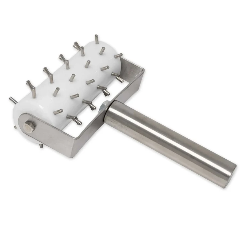Gi Metal Teigstupfer mit Edelstahlspitzen und Kunststoffgriff – Perfekte Vorbereitung für Pizzen und Focaccia