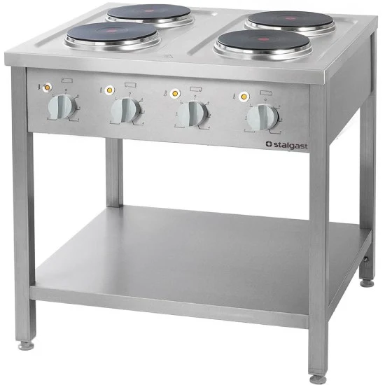 Elektroherd Serie 700 - 4 Platten Ã 2,6 kW, 800 x 700 x 850 mm (BxTxH)