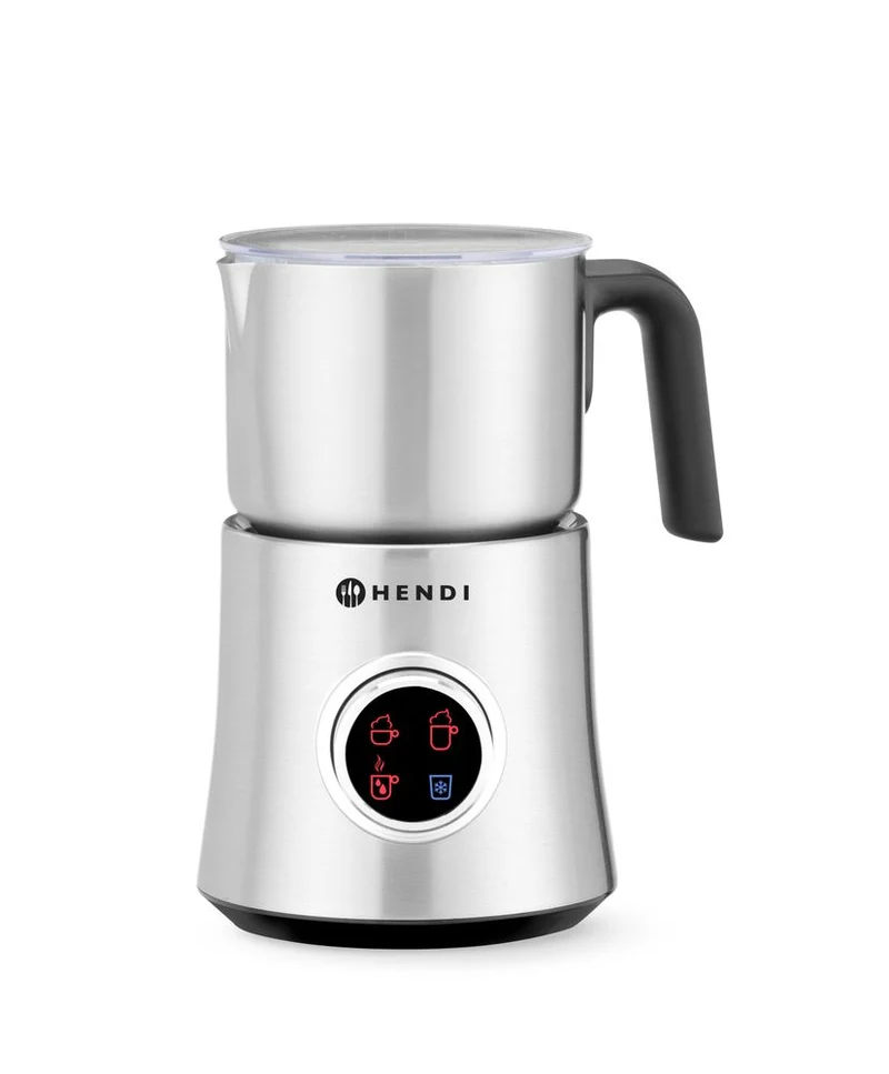 HENDI Milchaufschäumer – 0,3 l – 230 V / 500 W – Silber – 178 × 143 × H 220 mm