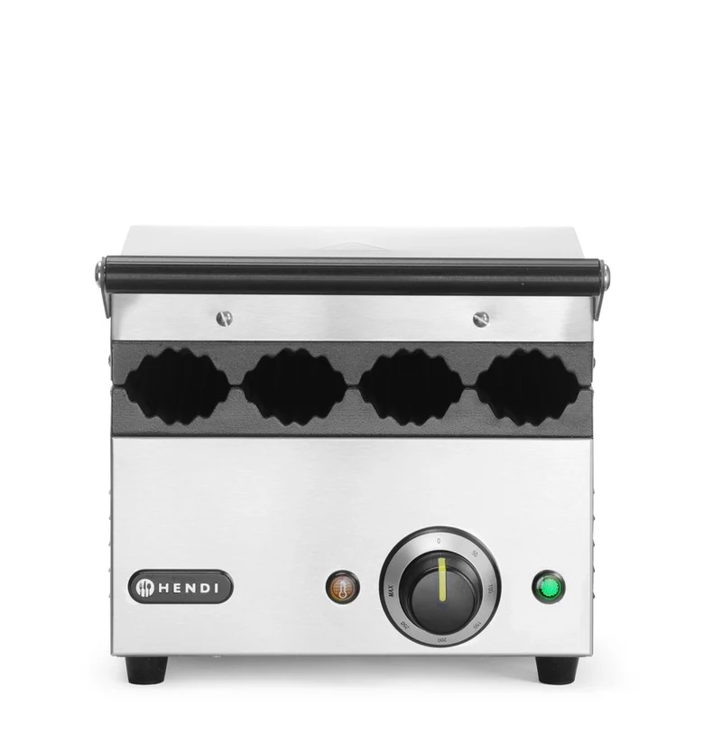 HENDI Kontaktgrill für Hot Dogs und Wraps – 230 V / 1800 W – 385 × 285 × H 254 mm