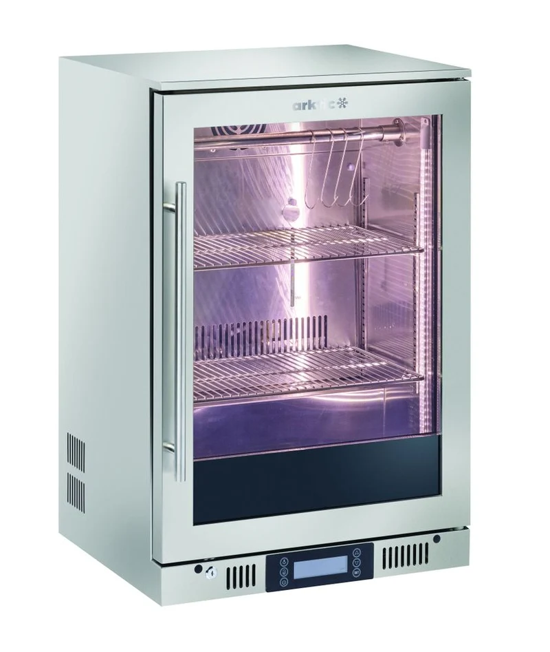 Arktic Dry-Aging Reifeschrank, Unterbaugerät – 138 l – 230 V / 350 W – Silber – 545 × 600 × H 900 mm